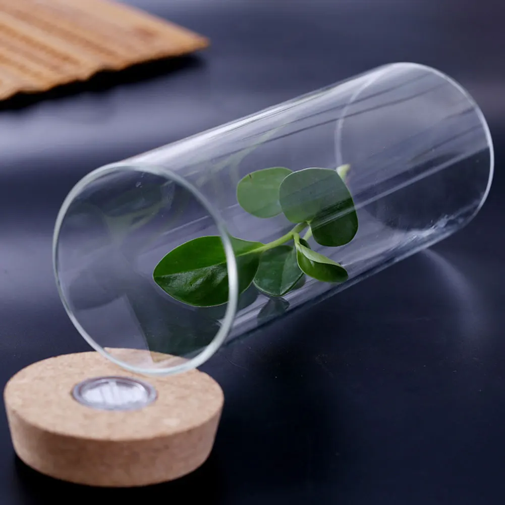 Ночник искусственный песок свет прямой стеклянный светящийся Новый 10*8*8 см