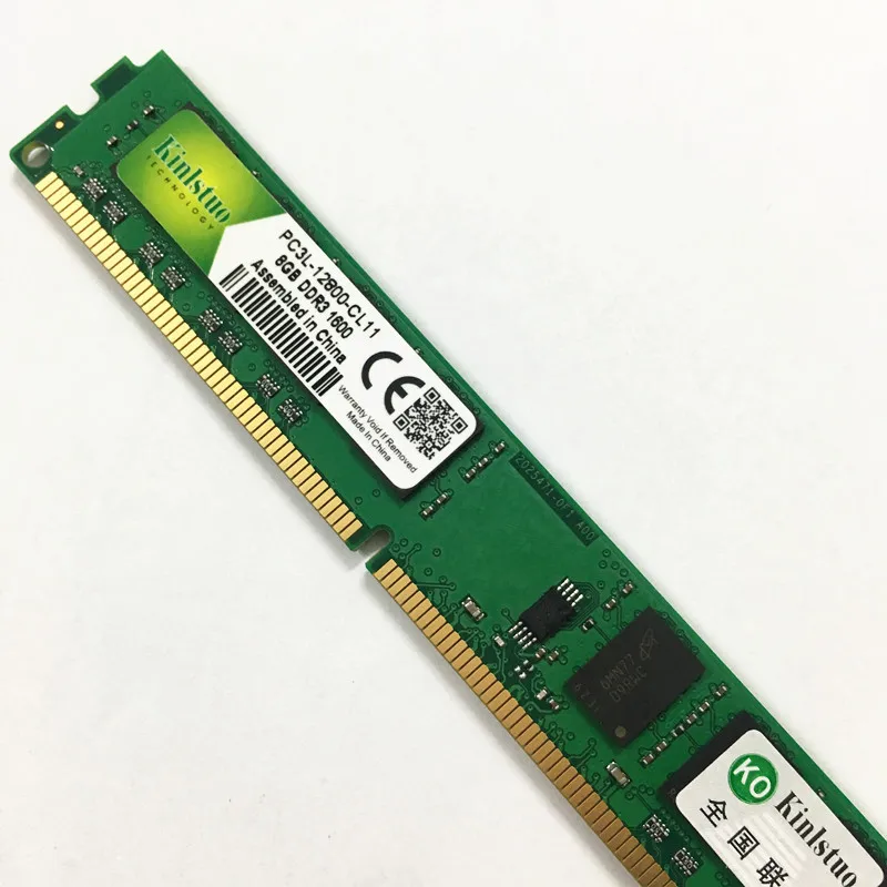 Kinlstuo DDR3 Оперативная память DDR3L 8 Гб 1600 МГц PC3L 12800 DIMM 240PIN desktop memory 1 35 V низшее