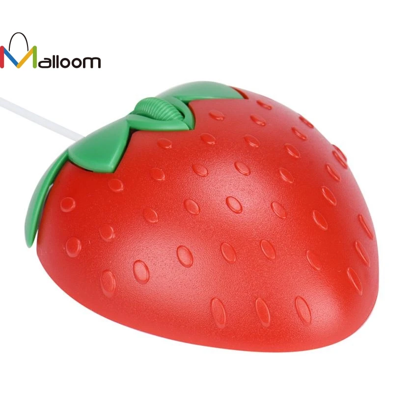 Malloom клубника милый оптический USB светодиодный Проводная игровая мышь USB кабель Мыши для ПК ноутбука компьютерная мышь игровая мышь высокого класса