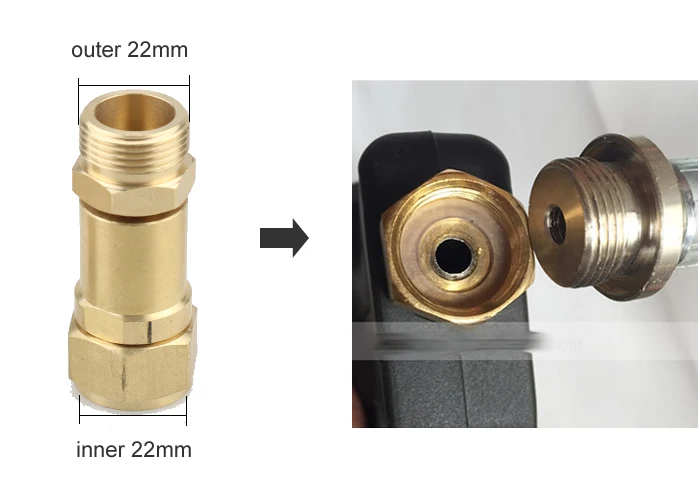 Фитинги для труб пистолет мойки под давлением/сопло адаптер 22 мм анти