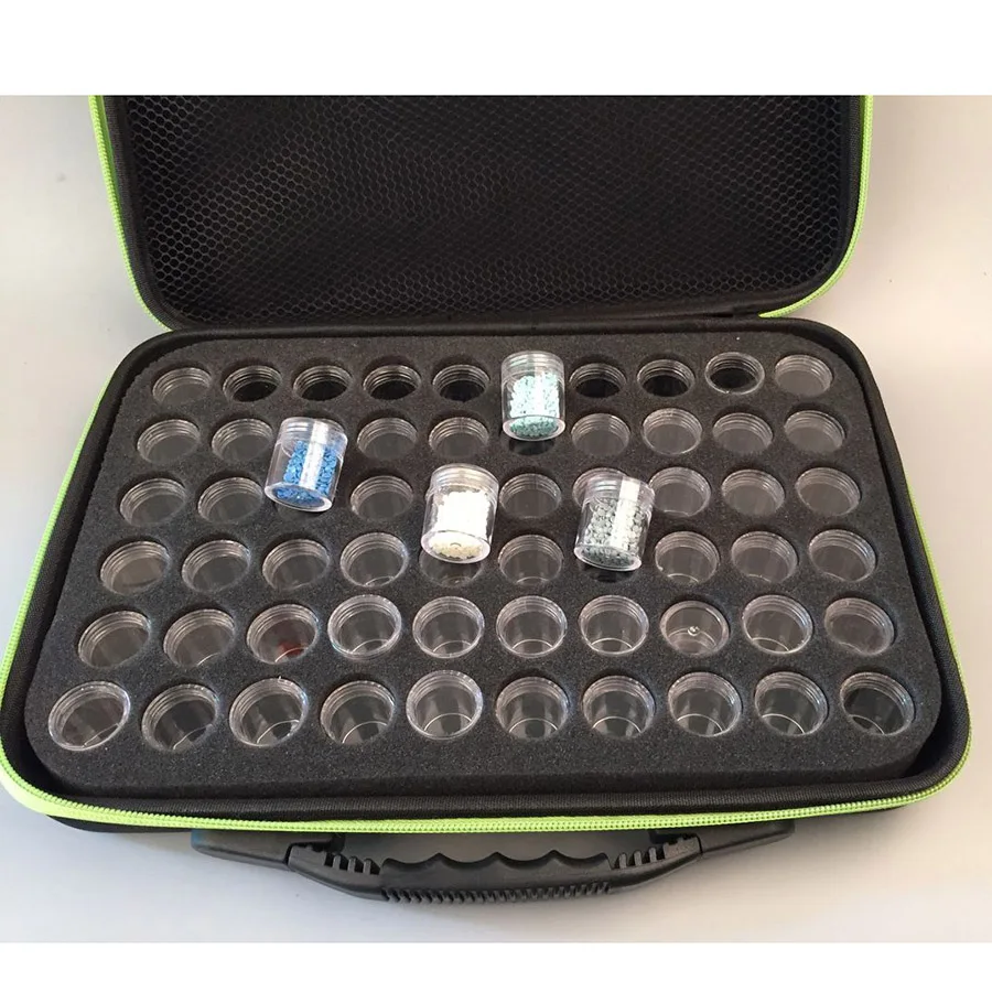 60 бутылок коробка для алмазной живописи контейнер хранения полный квадратный