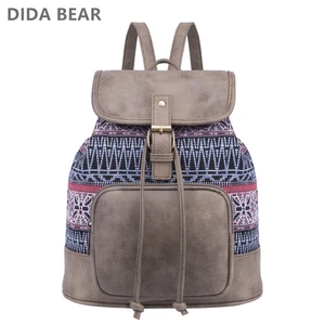 DIDABEAR Новый женский рюкзак с принтом холщовая школьная сумка для девочек-подростков сумки для женщин 2019 bolsa feminina mochila Bagback