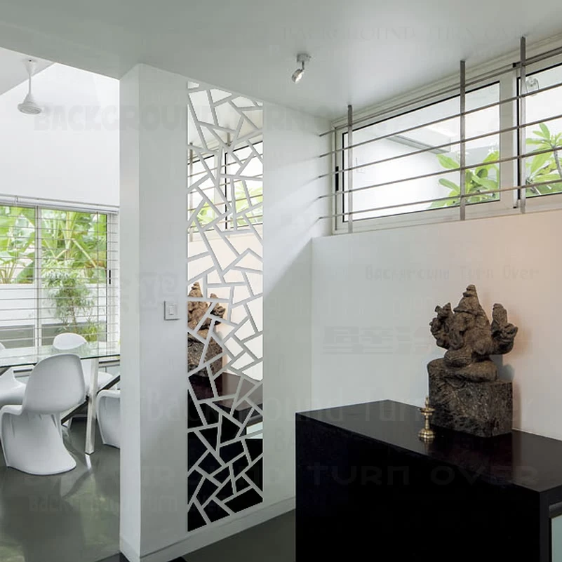 

Современные абстрактные геометрические прямоугольные 3D акриловые зеркальные настенные наклейки, домашний декор, декор для гостиной, фотоо...