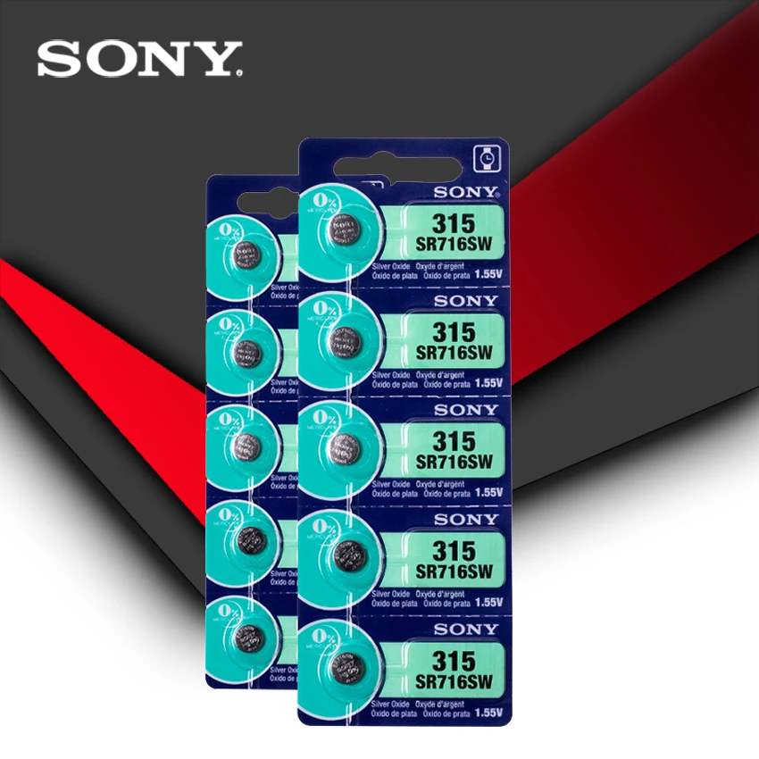 5 шт. Sony 100% оригинал 315 SR716 SR716SW EP2012 D315 батарейки с кнопкой серебряного цвета для