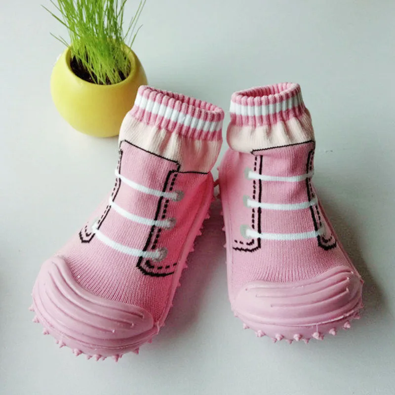 kidadndy Enfant Shoes girl boys Socks With Rubber Soles Kids Soft Bottom Non-Slip Floor Baby Toddler Girl Boy LMY002yd | Детская одежда