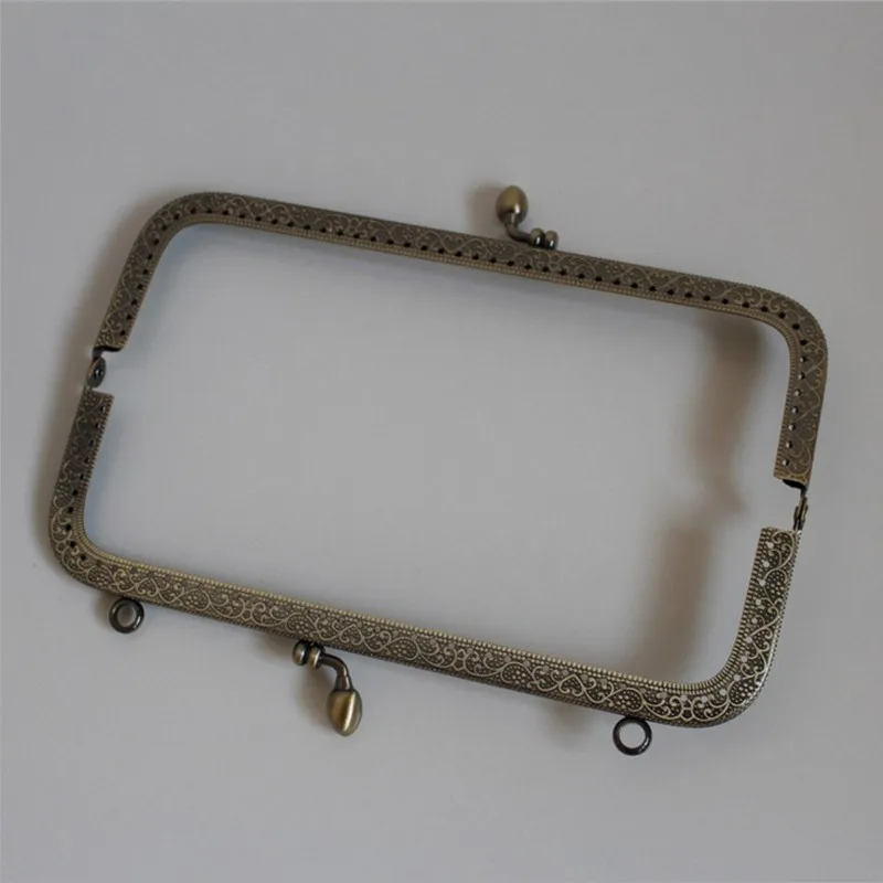 Прямоугольный кошелек 10 шт. в металлической оправе кошелек-клатч с монетницей из