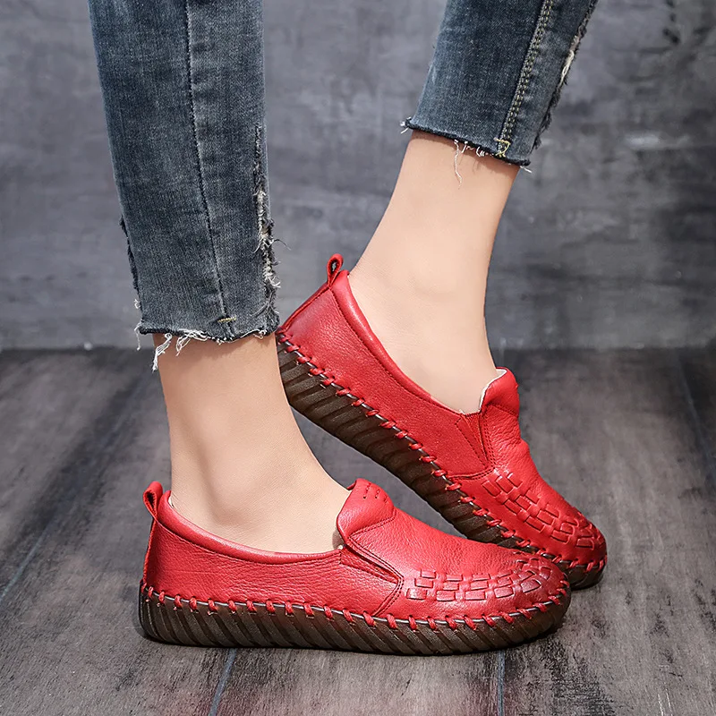 ZXRYXGS 2022 100% натуральная кожа мягкие удобные женские туфли на плоской подошве