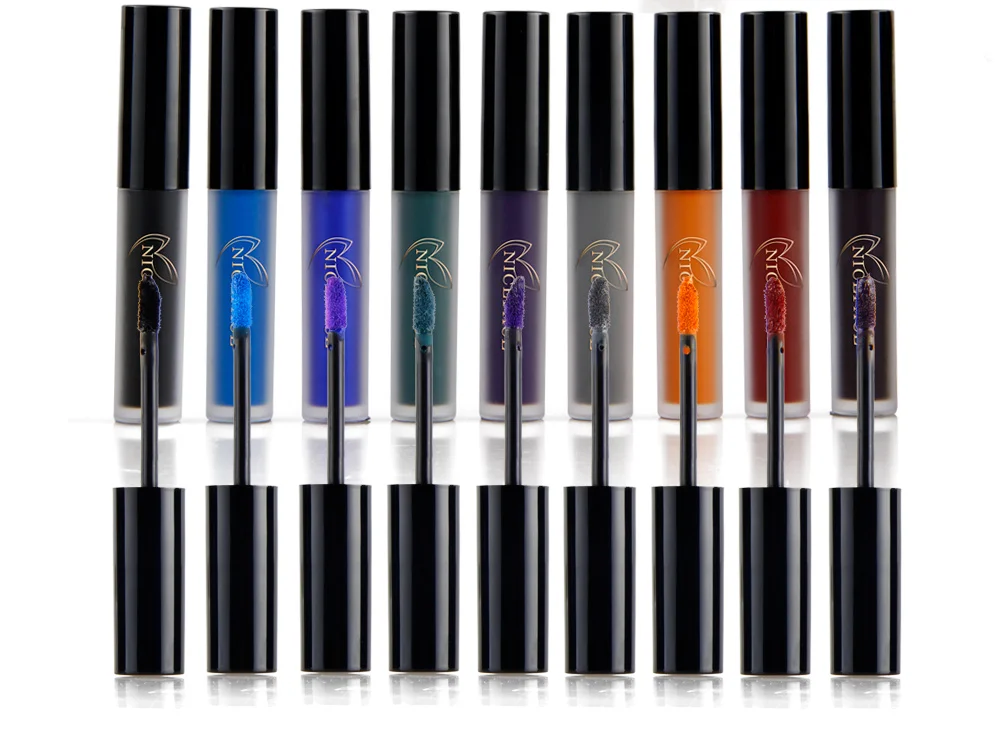 NICEFACE фирменные Жидкие помады готический стиль водостойкий пигмент темно-красный