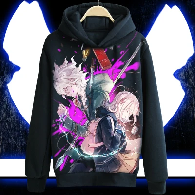 Аниме худи данганронпа Naegi Makoto Kirigiri Kyouko черное повседневное Пальто Косплей