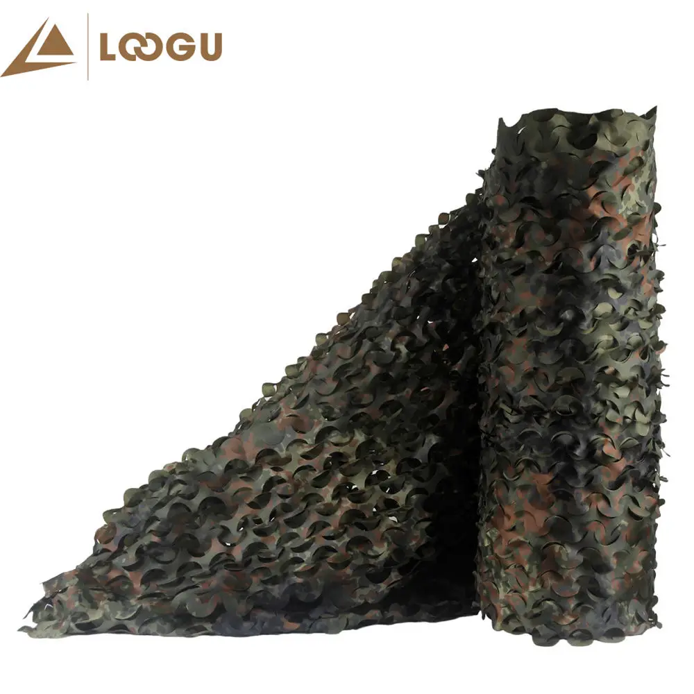 

LOOGU E 5M*1.5M Military Camouflage Netting Car Tent Woodland Camo Nets Without Edge Binding And Mesh For Hunting Camping