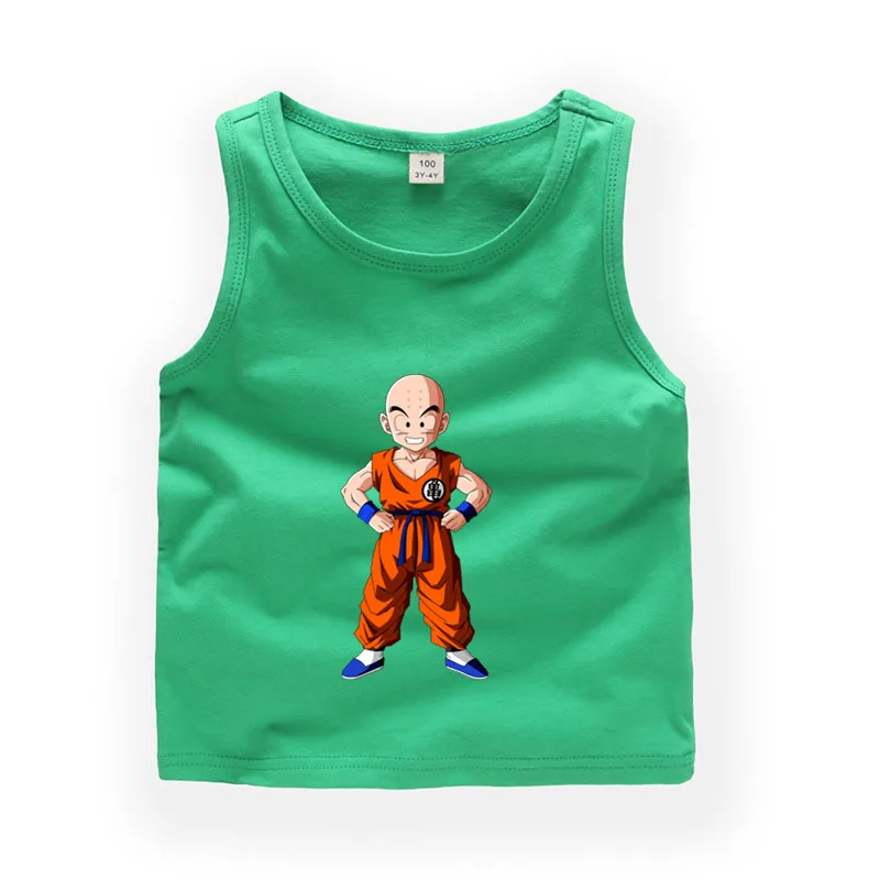Children Cartoon Dragon Ball Z sleeveless T shirt Baby Boys/Girls Cute Summer Tops Kids Casual Clothes b246 |