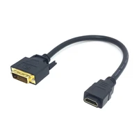 cy chenyang chenyang dvi 241 male ale to hdmi female adapter converter cable for pc laptop hdtv 10cm