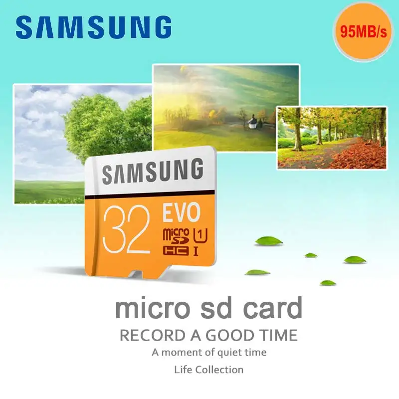 SAMSUNG карта памяти MicroSD 32 ГБ Карты Памяти Карт SDHC 48 М/с водонепроницаемый C10 TF Trans Flash