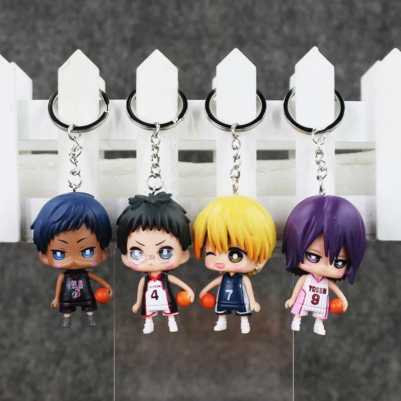 Брелок 9 шт./лот Kuroko без корзины Tetsuya Ryota Taiga Kagami Daiki atсус сейюр баскетбольные