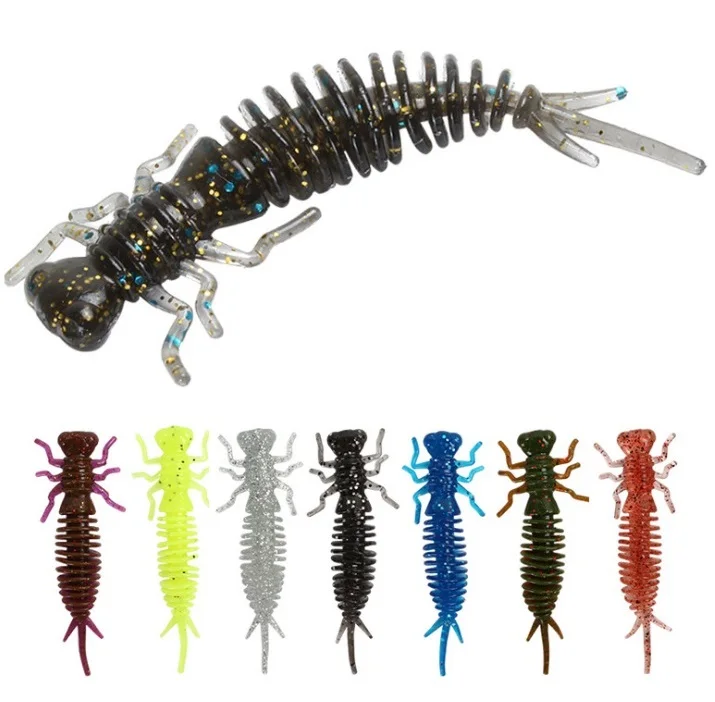 

10 cm 7g soft insects fake bait for lure fishing suitable for most hook shape 100 pcs