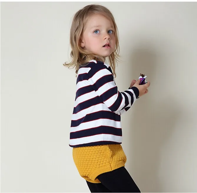 

Новинка 2017, модные штаны для маленьких девочек с тыквой, высококачественные детские шаровары с талией для девочек 1-4 лет, вязаные шерстяные ...