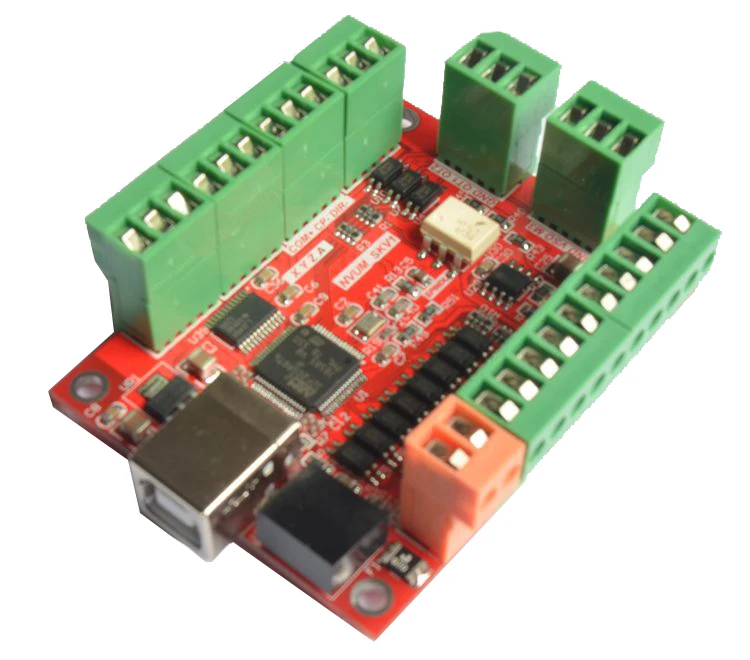 ЧПУ USB 4 Ось Mach3 100 кГц движения Управление карты Breakout совета 12 24 В для