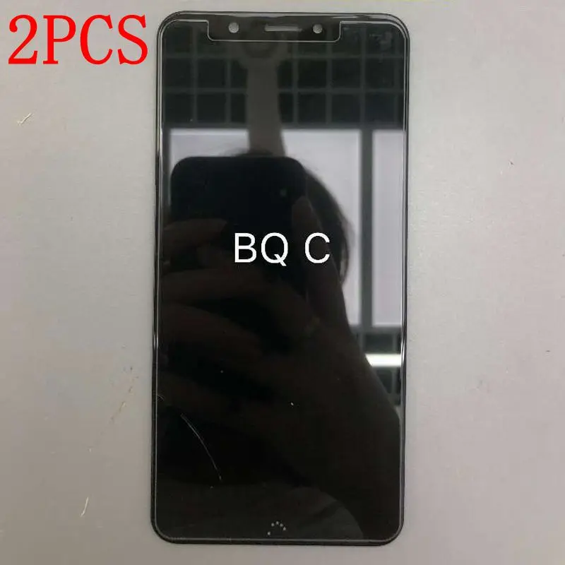 Высококачественное закаленное стекло для BQ Aquaris C 2 шт. защитная пленка экрана |
