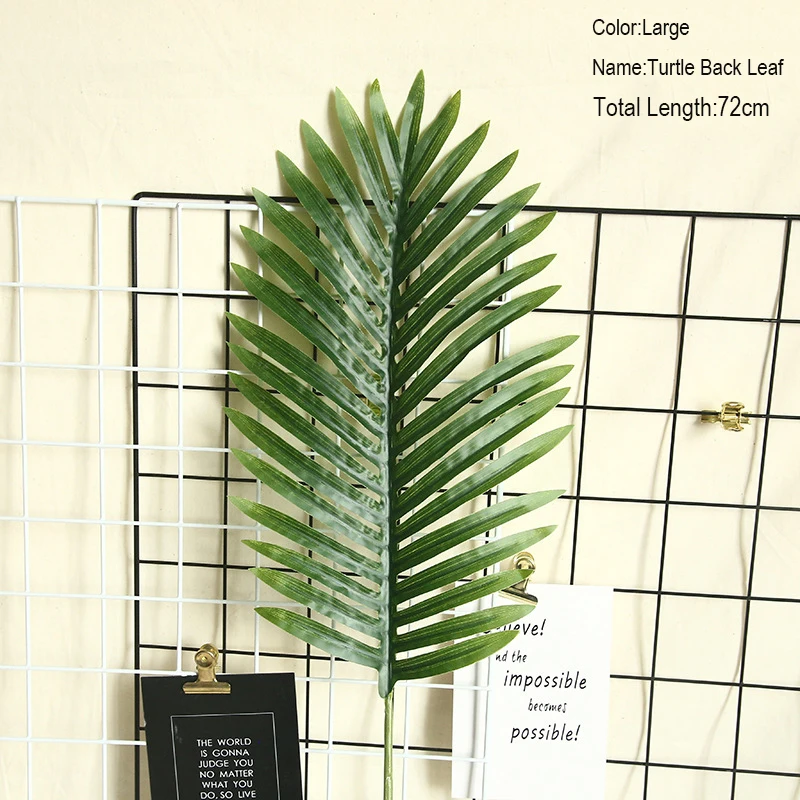 

10pcs/lot artificial turtle back leaves simulation green plant leaf wedding decoration home garden decor wall flower accessories