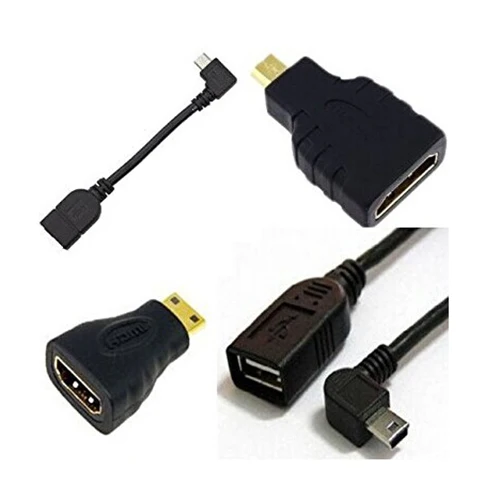 Набор адаптеров для планшетного кабеля Android Micro USB OTG Mini HDMI разъем мини устройства
