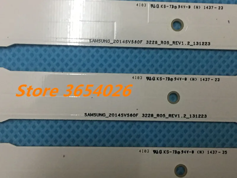 1266 мм Светодиодная подсветка лампа полоса 13 светодиодов для SamSung 60 дюймов ТВ UA60H6400