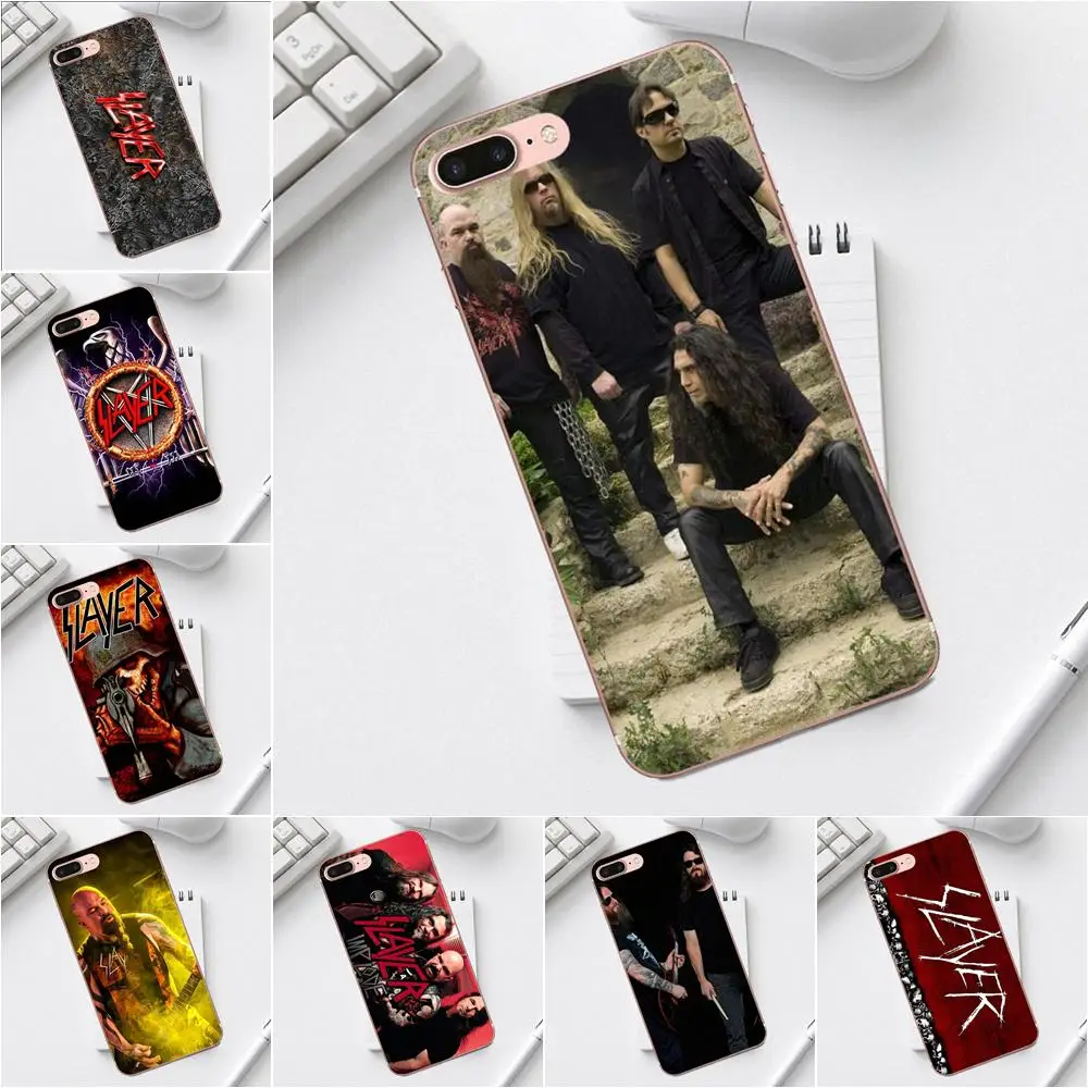 Qdowpz чехол для телефона с рисунком рок группы Slayer iPhone 4 4S 5 5C SE 6 6S 7 8 Plus X XS Max XR Galaxy A3 A5