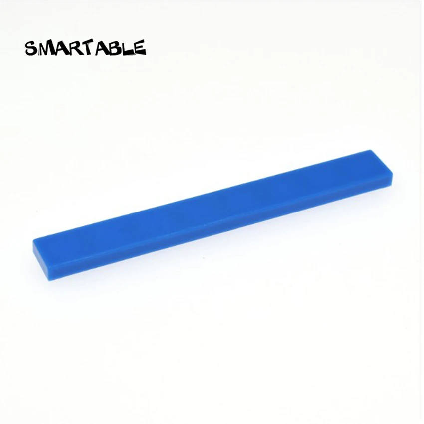 Smartable Tile 1x8 с пазом плоские шпильки строительные блоки детали креативные игрушки