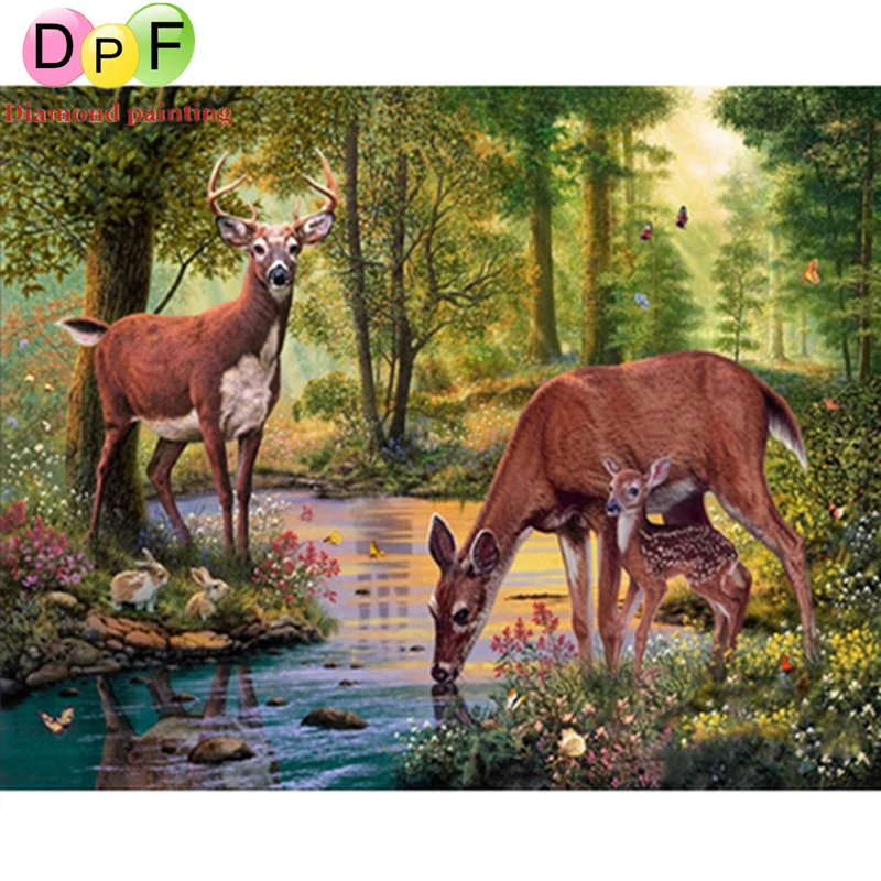 DPF Diy алмазная живопись Набор для вышивания квадратная полная мозаичное