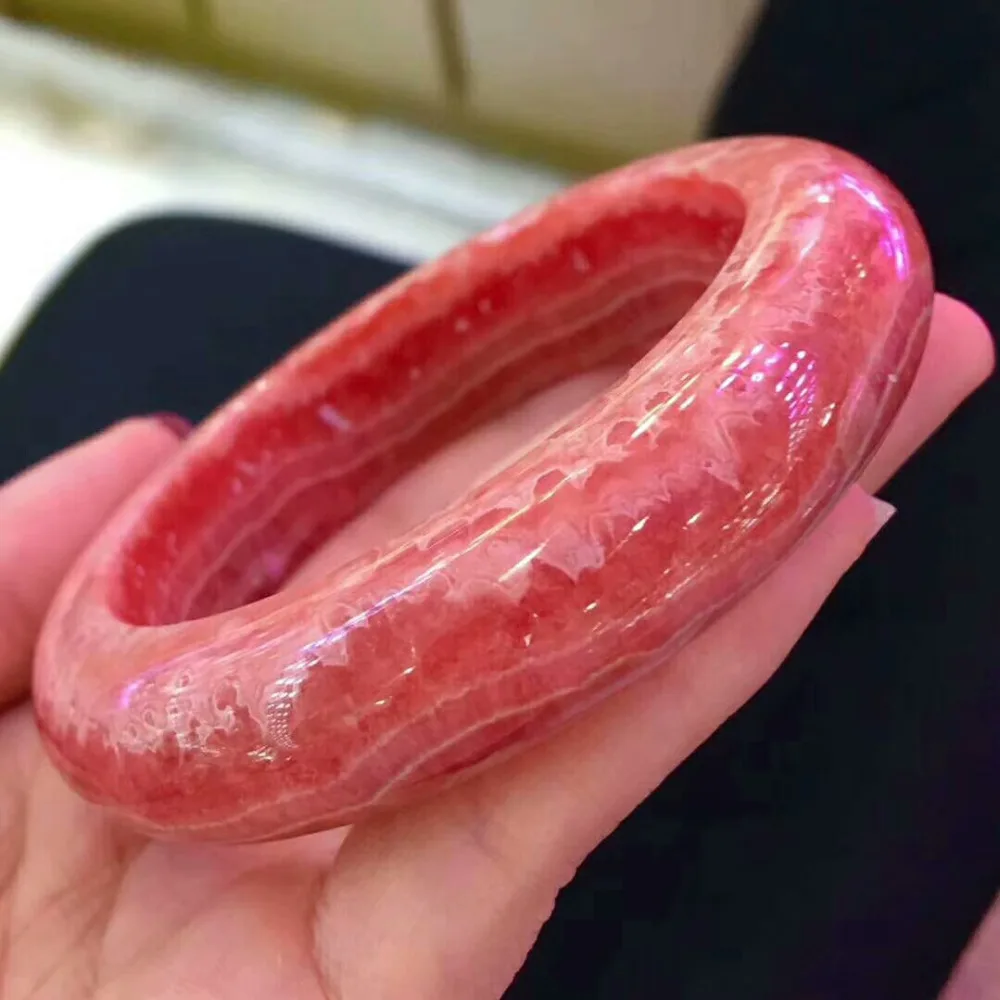 Натуральный розовый Rhodochrosite 55 мм драгоценный камень кристалл круглый 15x10 браслет