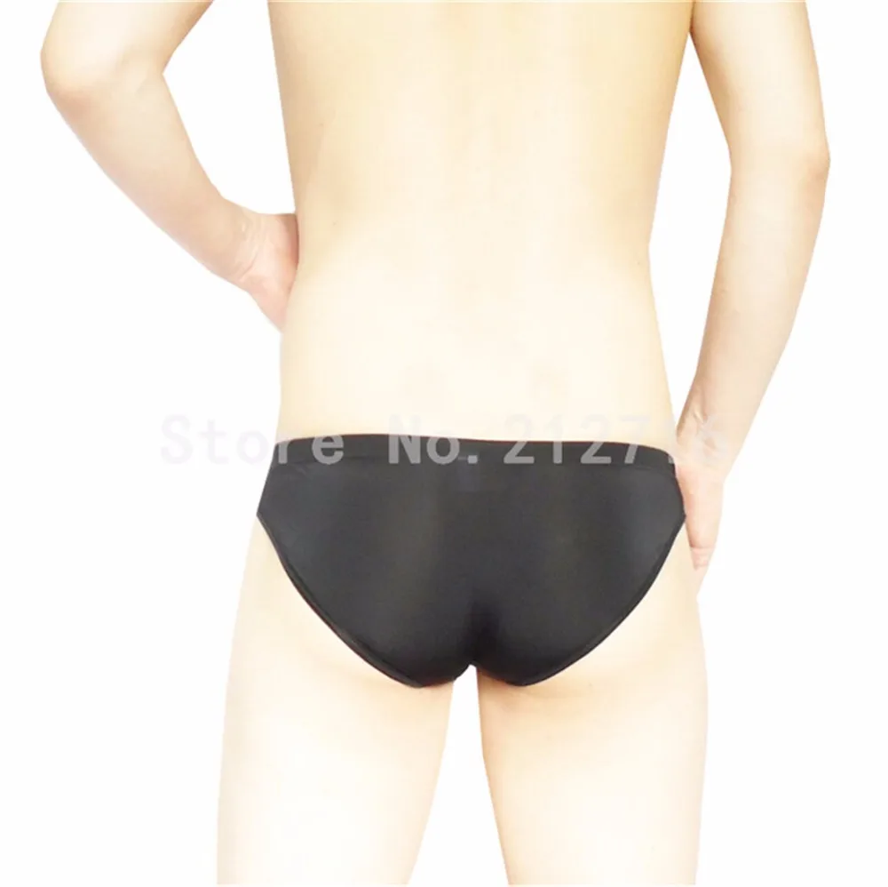 Мужские удобные трусы бикини с отверстиями спереди шелковистые мужское нижнее