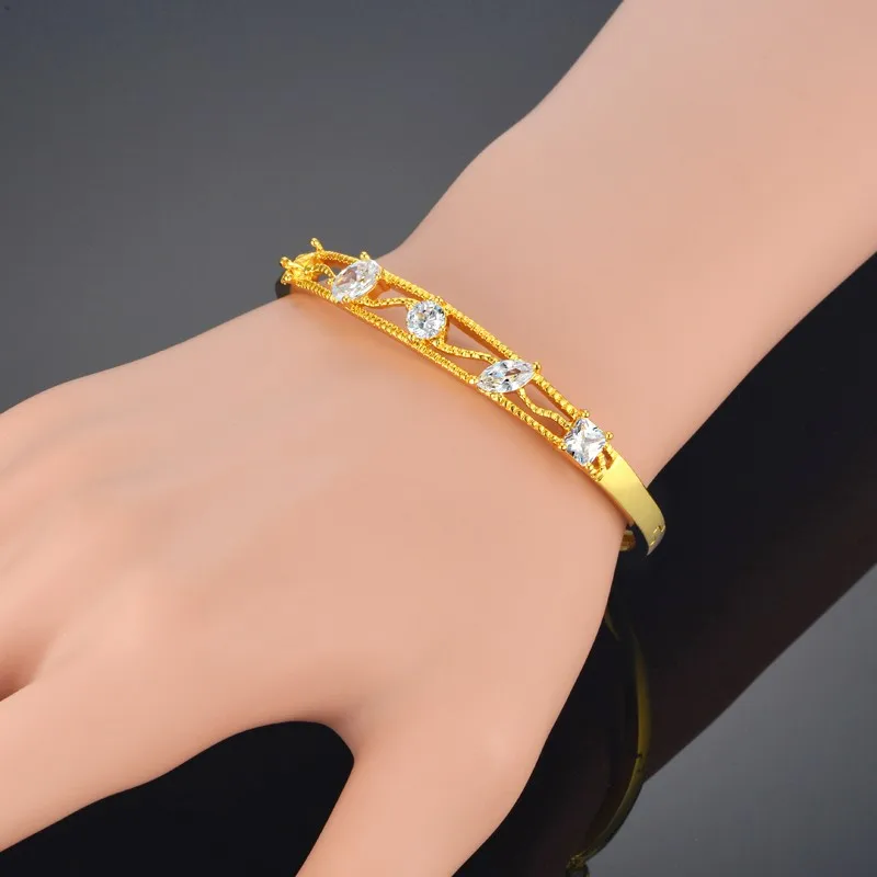 Модные Роскошные браслеты с кубическим цирконием и для женщин оптовая продажа