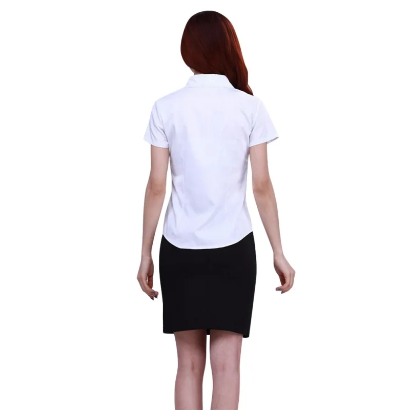 

Fashion Women work wear Long Sleeve Tops White Shirt Slim Women's Blouses Shirts 22