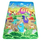 Двухсторонний игровой коврик для детей, принт с игрушками с динозаврами, мягкий коврик для ползания, детские коврики для игр в тренажерном зале