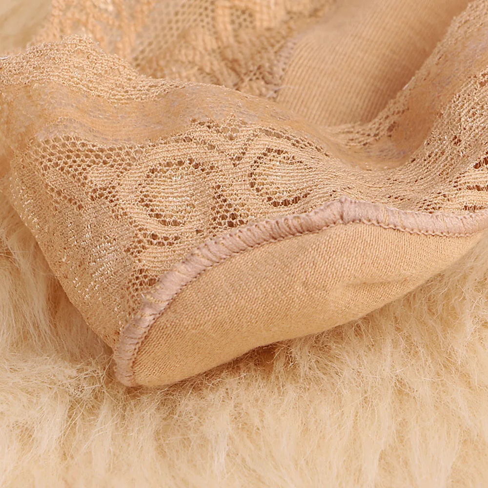 Силиконовые неглубокие женские кружевные тапочки носки по щиколотку невидимые