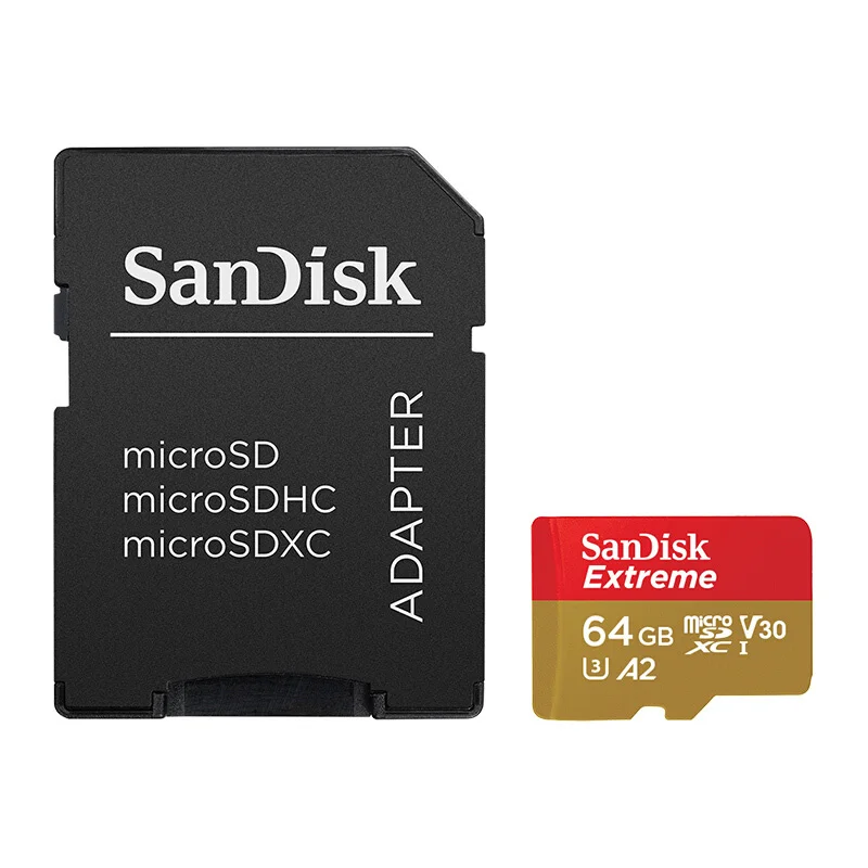 Sandisk карта памяти Micro SD 64 ГБ с sd адаптером|Карты памяти| |