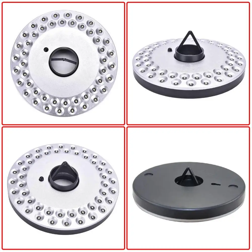 48 LED открытый зонтик Ночная белая лампа полюс Свет Патио двор сад газон| |