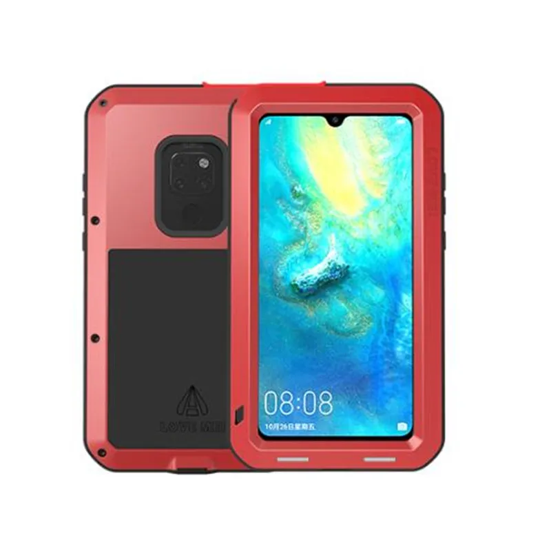 Love Mei Heavy Duty Aluminum Metal Waterproof Case for Huawei Mate 20 Pro Shockproof Lite + Gorilla Glass | Мобильные телефоны и