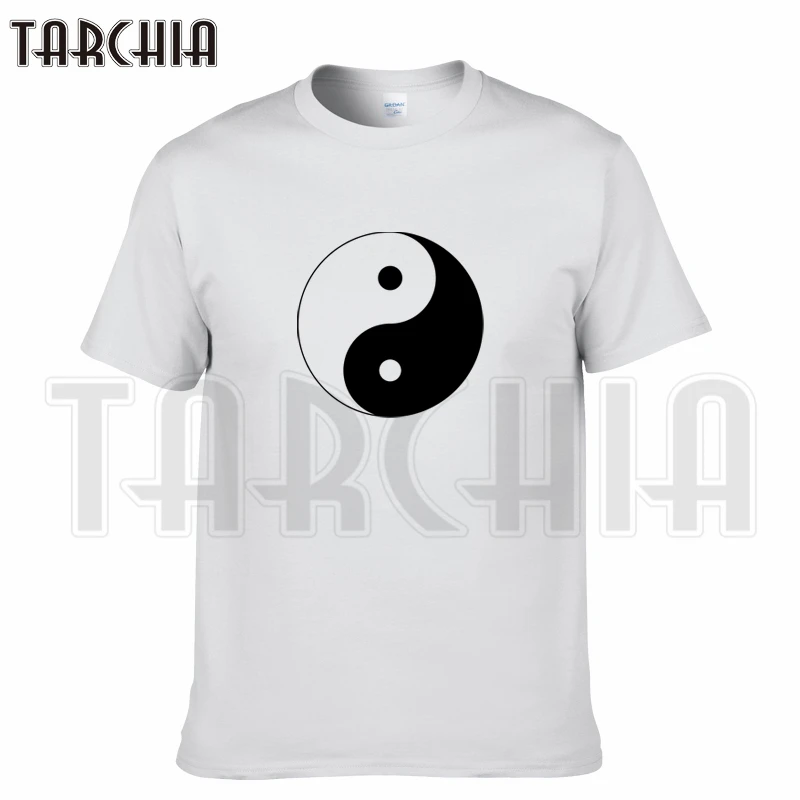 Футболка TARCHIA мужская с коротким рукавом брендовая тенниска из хлопка модная