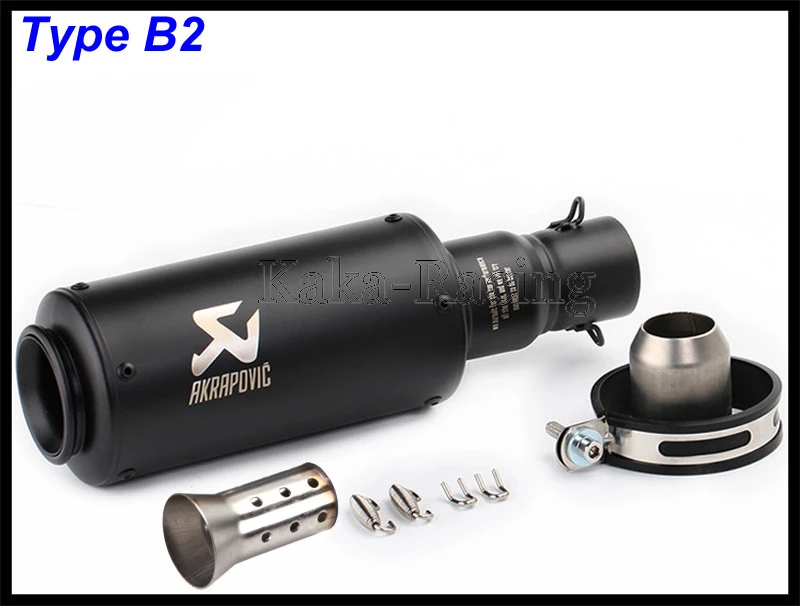 На входе 51 мм Универсальный Akrapovic мотоцикл глушитель выхлопной трубы для ZX6R ZX10R MT07