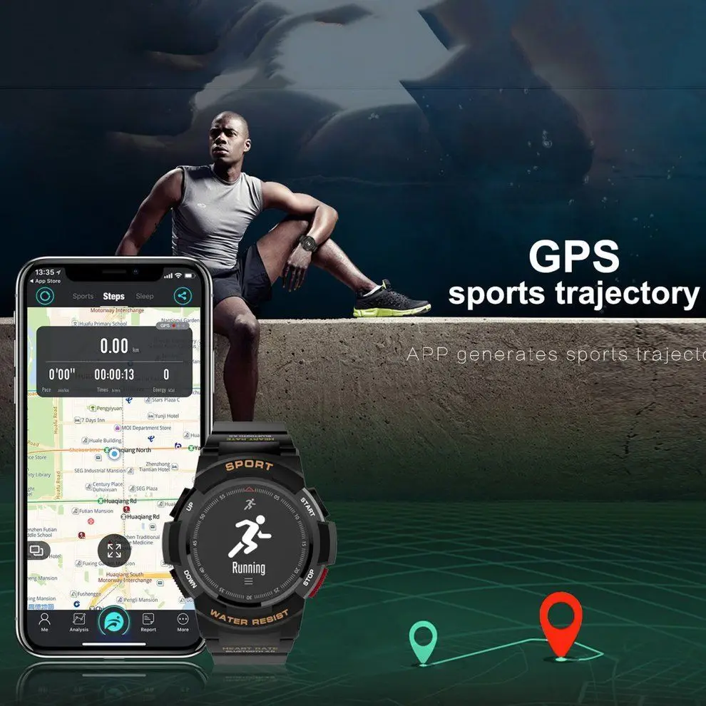 Умные часы Timethinker F6 мужские Reloj Deportivo спортивные умные монитор сердечного ритма
