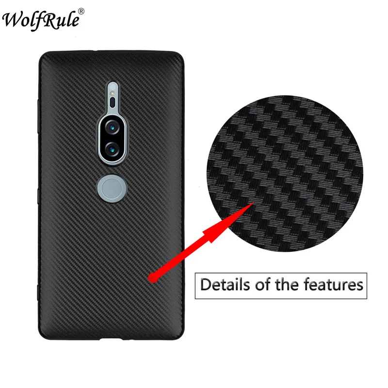 WolfRule Case sFor Sony Xperia XZ2 Premium Cover Luxury Full Protection Soft TPU Black For Fundas 5.8&quot |