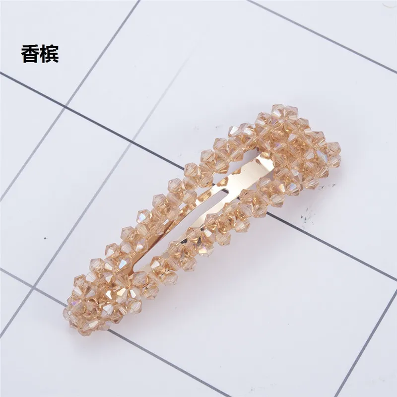New Rhinestone Hair Pins Hair Clip Hair Comb Bobby Pin Barrette Hairpin Headdress Women Crystal Wedding Party Hair Jewelry Gift