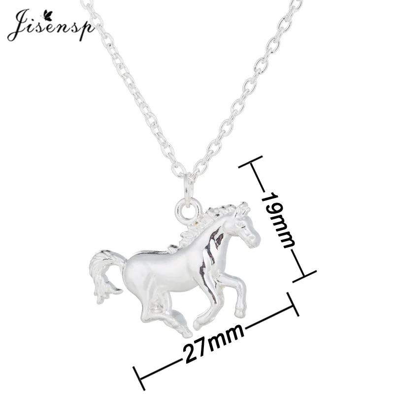 Jisensp 2019 New Arrival Swift Horse Pendant Necklace Fashion Jewelry for Women Men Lucky Running Long Chain Gift | Украшения и