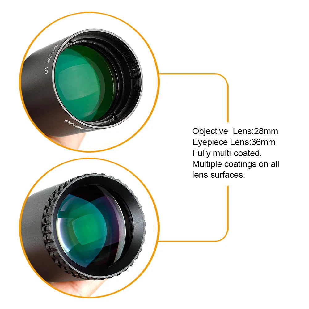 Ohhunt LR 1 5 8X28 IR Hunitng прицел Mil Dot стекло травление сетка тактические оптические