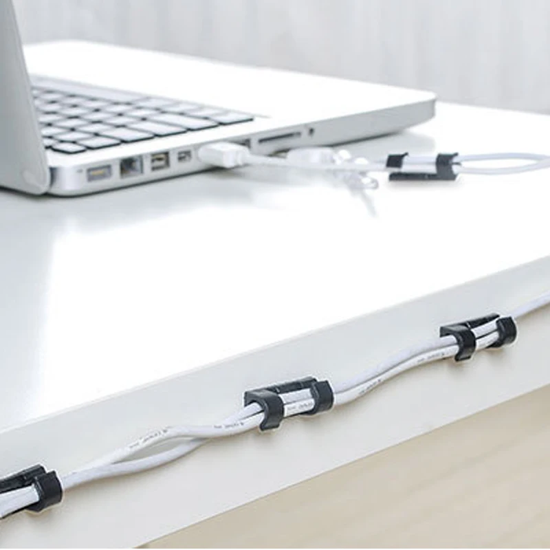 20 шт. провода клипсы для хранения Хомут органайзер фиксированная посадка 7 мм