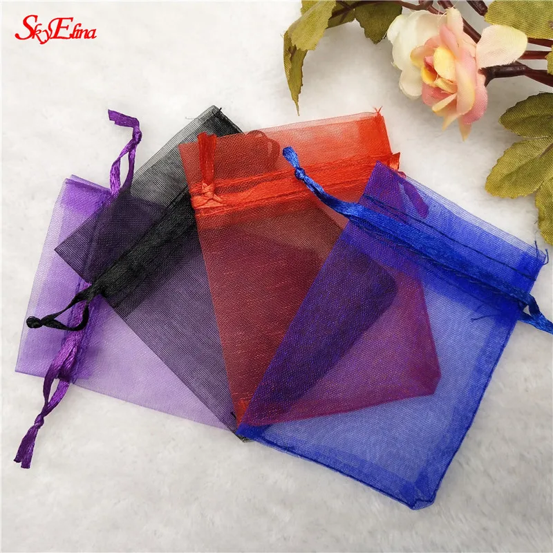 50 шт. Тюлевая свадебная сумочка из органзы вечерние украшения ювелирные изделия