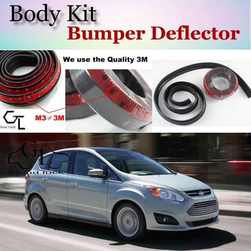 Дефлектор губ на бампер для Ford C Max CMax передняя юбка спойлера ДЛЯ вентиляторов TopGear