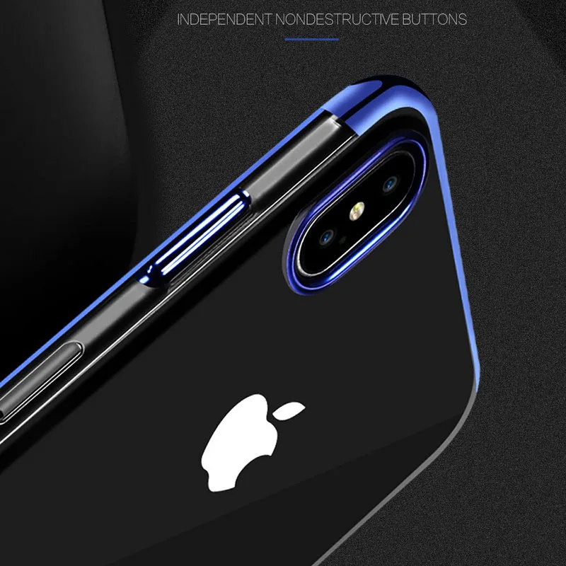 Мягкий чехол Soinmy из ТПУ для телефона iPhone XS Max прозрачный 5s SE 6 6s 7 8 Plus X XR чехлы |