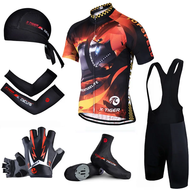 Большой летний комплект для велоспорта Pro X Tiger! Профессиональная одежда MTB Одежда