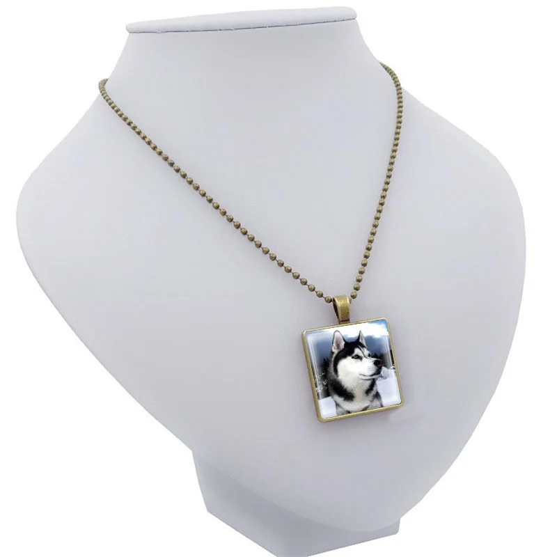 XUSHUI винтажные ювелирные изделия ожерелья и кулоны сибирская хаски собака для